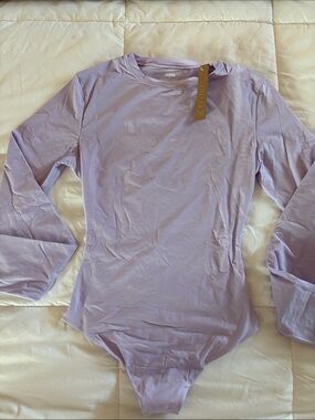 SKIMS NWT Lilac Long Sleeve Bodysuit Soft Lounge